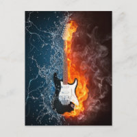 Legal água e Design de violão de fogo