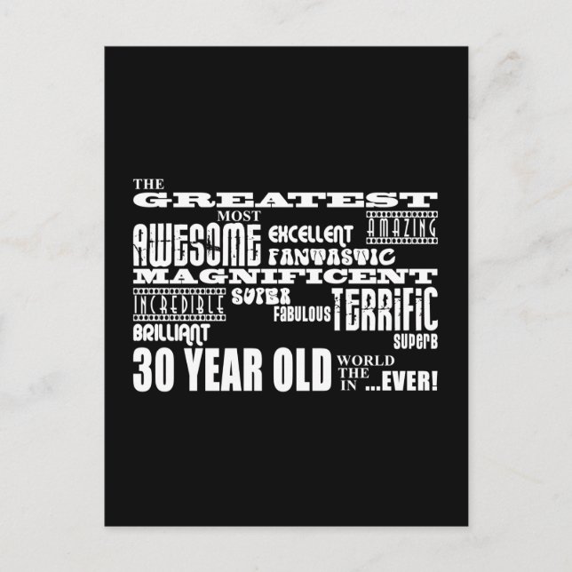 Cartão Postal Legal aniversário de 30 anos Party de 30 anos (Frente)