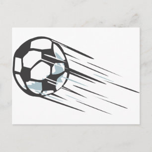 Cartão Postal Legal Bola de Futebol Rápido com Trailing