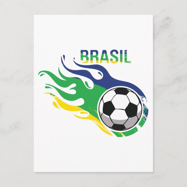 Cartão Postal Legal Brasil Futebol (Frente)