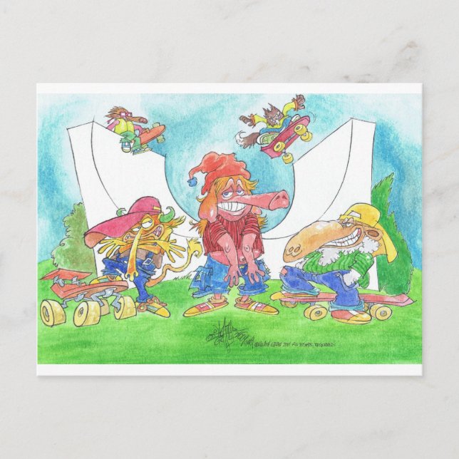 Cartão Postal Legal criaturas. (Frente)