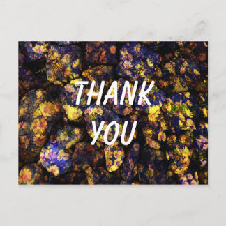 Cartão Postal Legal design moderno e único de flor de agradecime