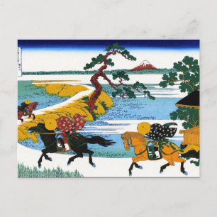 Cartão Postal Legal japonês Hokusai Fuji Ver paisagem