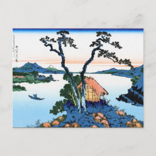 Cartão Postal Legal japonês Hokusai Fuji Ver paisagem