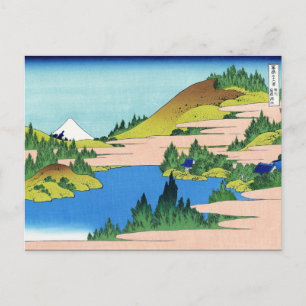 Cartão Postal Legal japonês Hokusai Fuji Ver paisagem