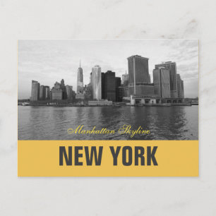 Cartão Postal Legal Manhattan Skyline Nova York