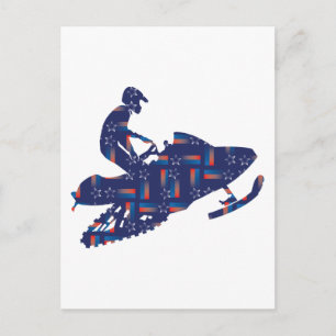Cartão Postal Legal Snowmobiler