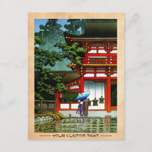 Cartão Postal Legal templo clássico japonês do japão