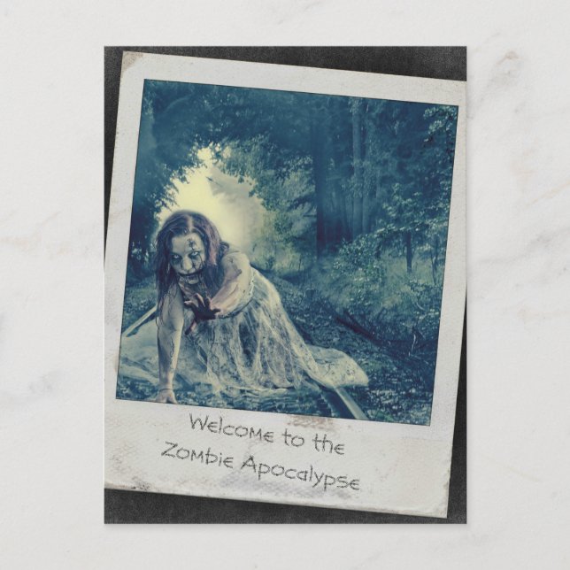 Cartão Postal Legal Zombie Girl (Frente)