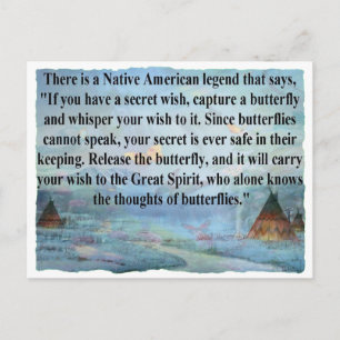 Cartão Postal Legenda da borboleta