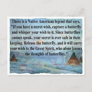 Cartão Postal Legenda da borboleta