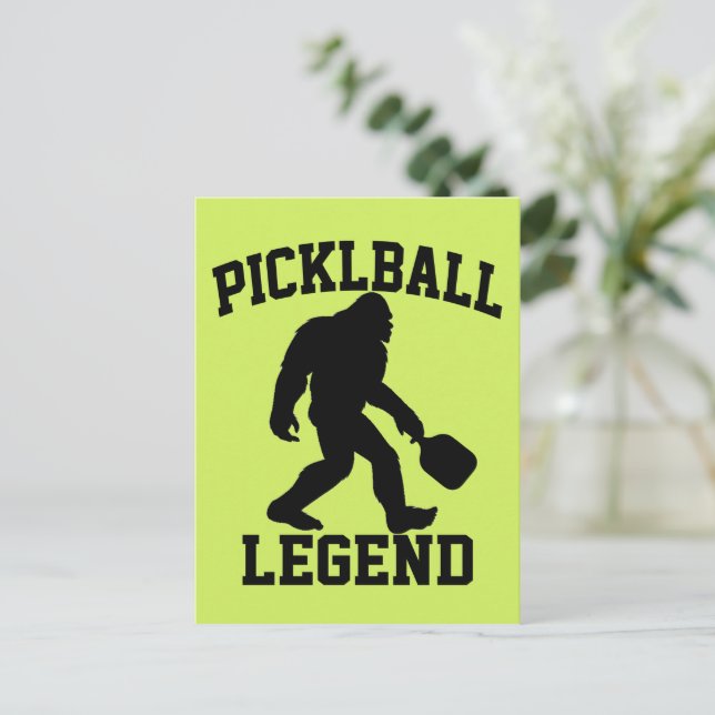 Cartão Postal Legenda De Pickleball Engraçado (Em pé/Frente)