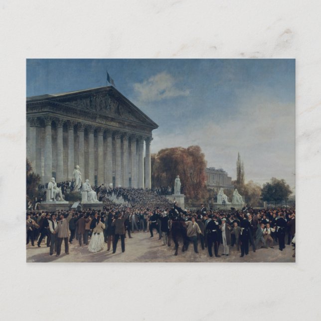 Cartão Postal Legislação do Palais du Corps (Frente)