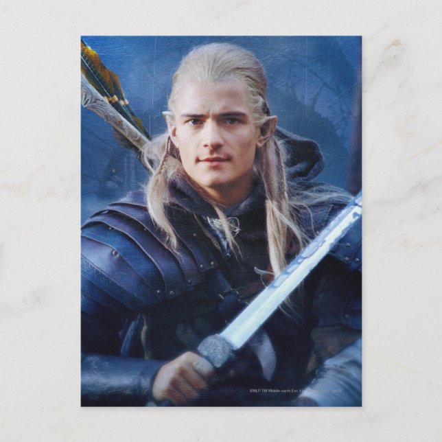 Cartão Postal LEGOLAS GREENLEAF™ em azul (Frente)