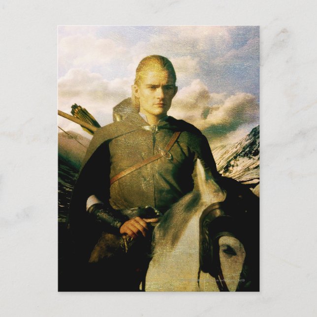 Cartão Postal LEGOLAS GREENLEAF™ fecham-se acima no cavalo (Frente)