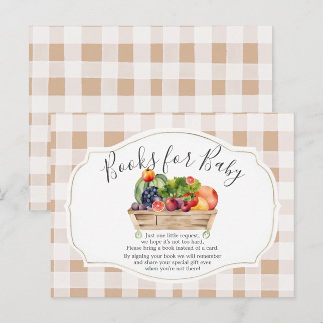 Cartão Postal Legumes Cultivados Localmente Mercado de Produtore (Frente/Verso)