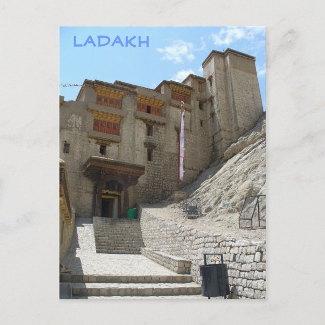 Cartão Postal Leh Palace, Leh, Ladakh, Índia (Frente)