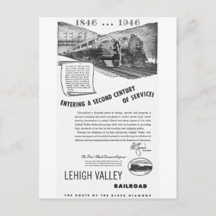 Cartão Postal Lehigh Valley Railroad-A Second Century Service