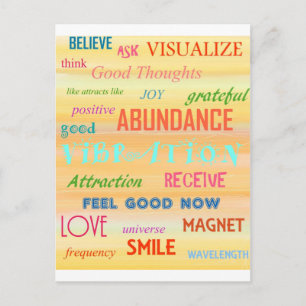 CARTÃO POSTAL "LEI DE ATRAÇÃO"