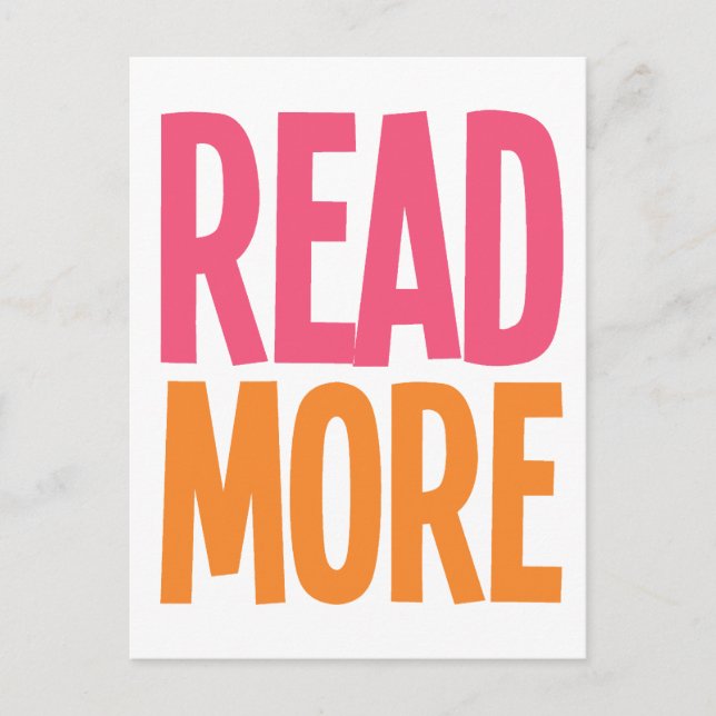 Cartão Postal Leia mais (Frente)