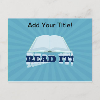 Cartão Postal Leia-O Vá Promover Seu Livro Aqui