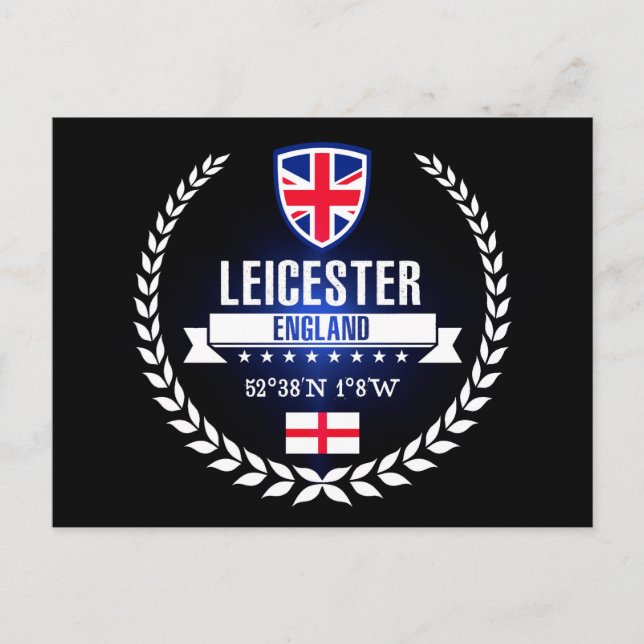 Cartão Postal Leicester (Frente)