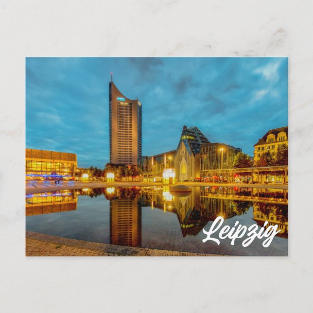 Cartão Postal Leipzig, Alemanha (Frente)