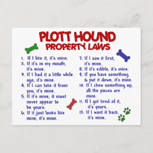 Cartão Postal Leis de propriedade de HOUND PLOTT 2