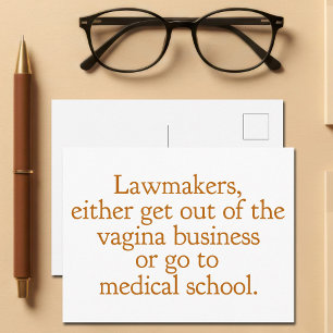 Cartão Postal Leis do aborto no Texas Engraçado Proposta de Cita