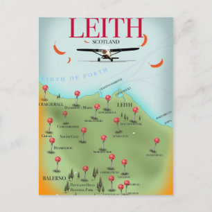 Cartão Postal Leith Scotland Vintage