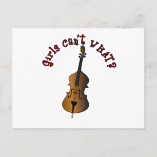 Cartão Postal Leitor Bass Duplo de String em Direita