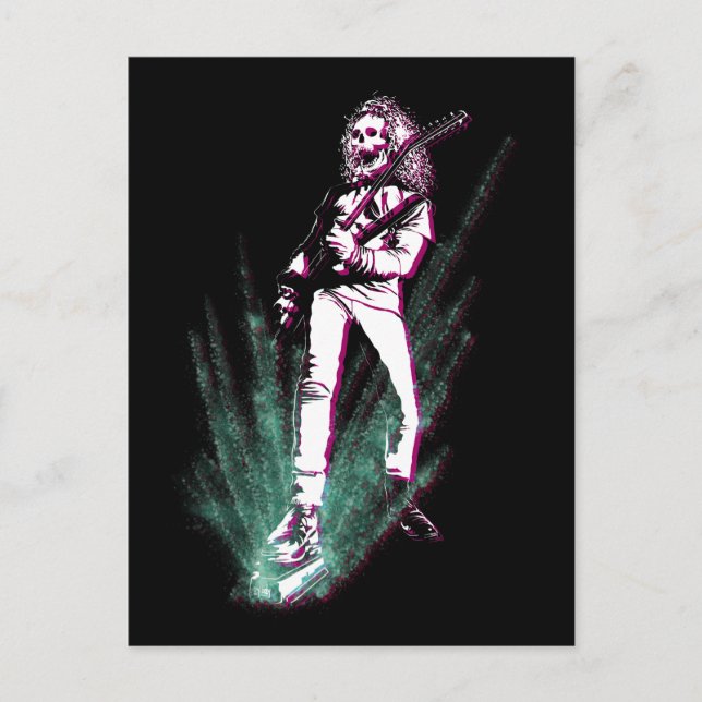 Cartão Postal Leitor de Violão de Metal Pesado (Frente)