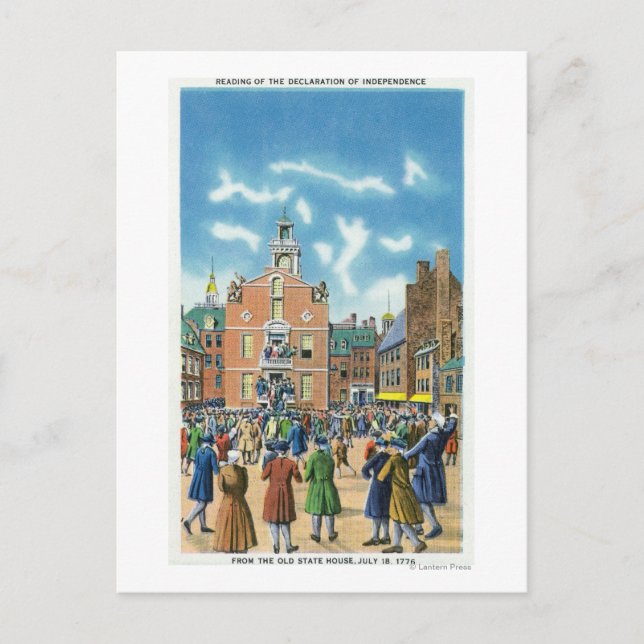 Cartão Postal Leitura da Declaração de Independência (Frente)