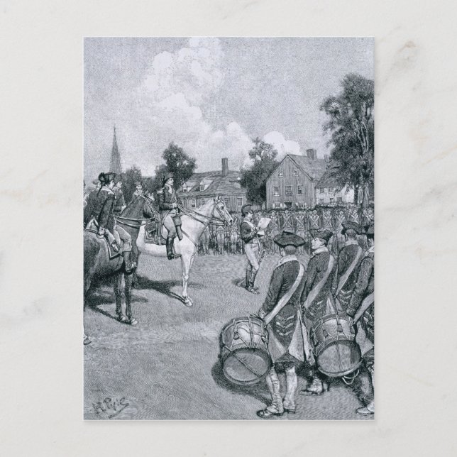 Cartão Postal Leitura da Declaração perante a Conferência de Was (Frente)