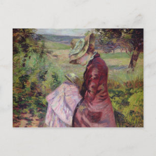 Cartão Postal Leitura da senhora Guillaumin, c.1887