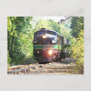 Cartão Postal Leitura das Linhas Ferroviárias FP7 Locomotive Di