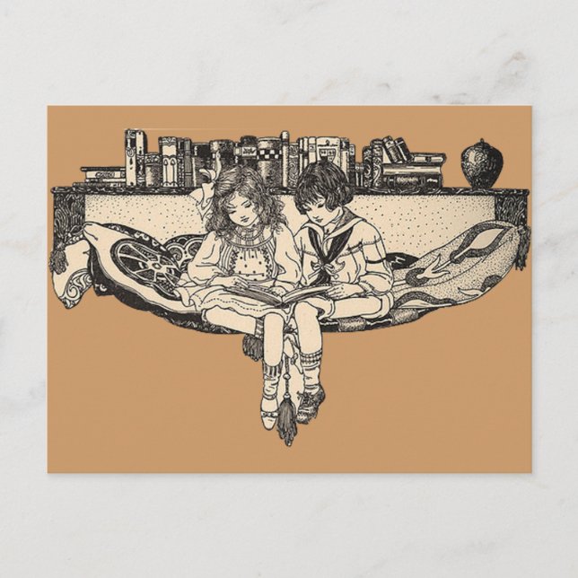 Cartão Postal Leitura de Garotas e Meninos (Frente)