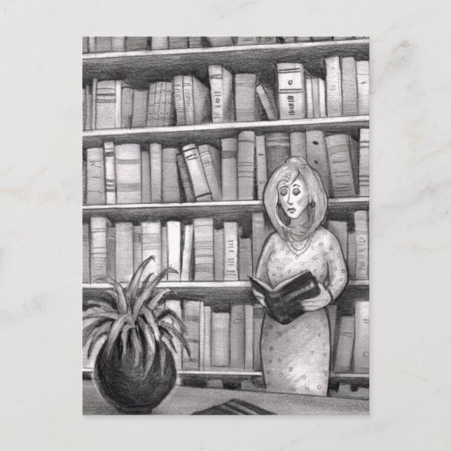 Cartão Postal Leitura de Livro (Frente)