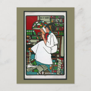 Cartão Postal Leitura de Mulher