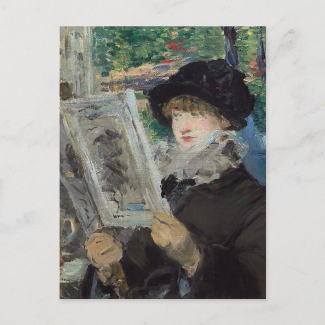 Cartão Postal Leitura de Mulher | Édouard Manet (Frente)