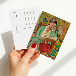 Cartão Postal Leitura de Mulher   George Leslie Hunter