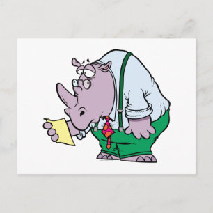 Cartão Postal Leitura do Rhino