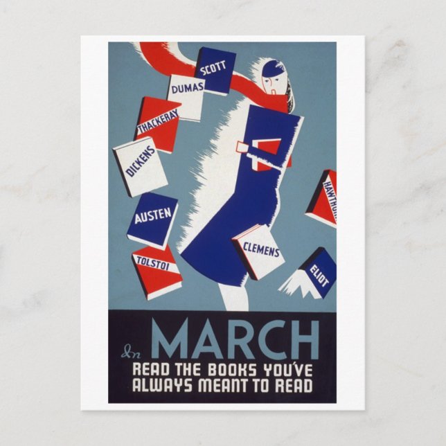 Cartão Postal Leitura em deco (Frente)