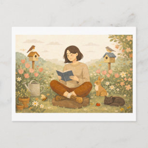 Cartão Postal Leitura Sazonal: Primavera