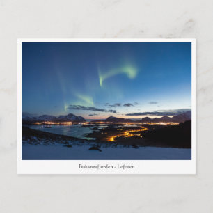 Cartão Postal Leknes Noruega