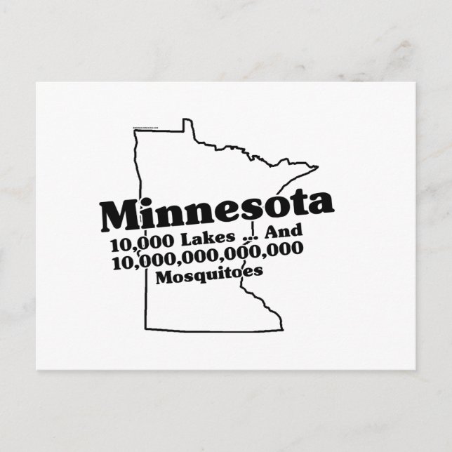 Cartão Postal Lema do Estado de Minnesota (Frente)