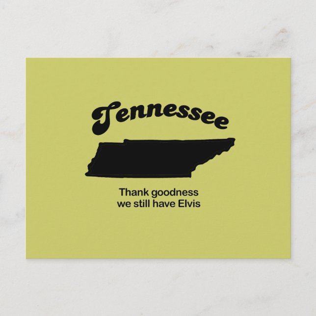 Cartão Postal Lema do Tennessee - Graças a Deus (Frente)