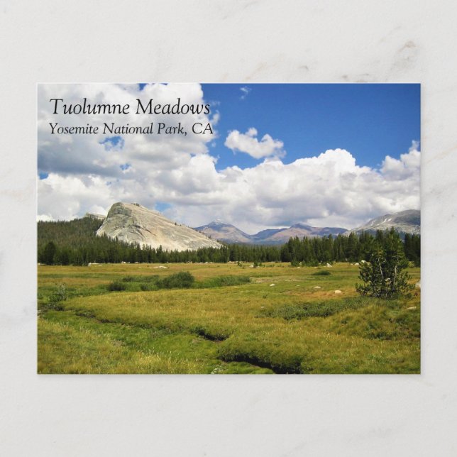 Cartão Postal Lembert Dome em Tuolumne Meadows, Yosemite, CA Pos (Frente)
