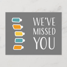 Cartão Postal Lembramos de Você Recall Quiropraxia Retro