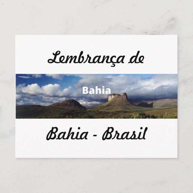 Cartão postal lembrança da Bahia (Frente)